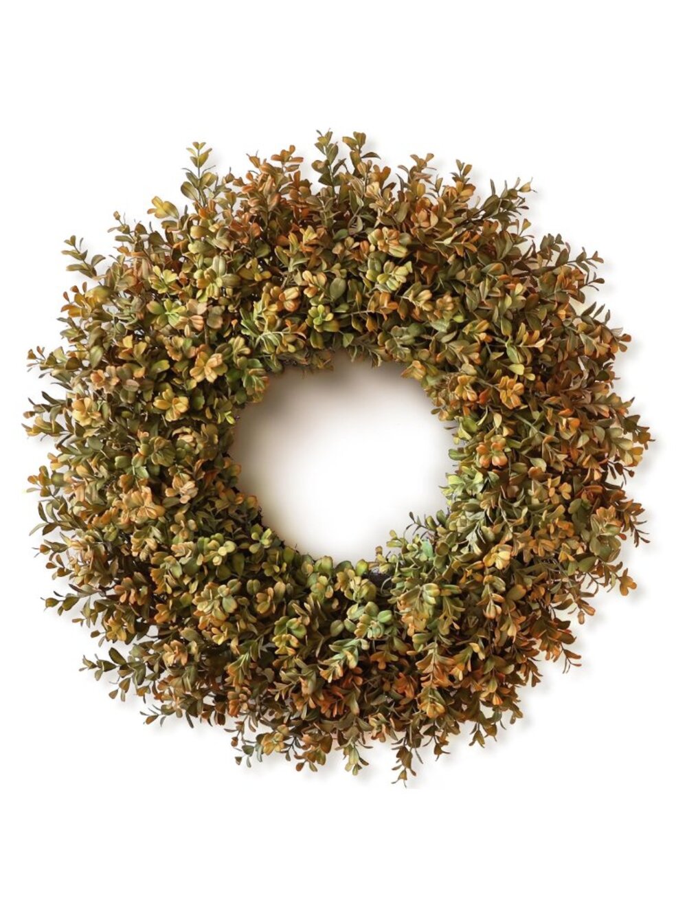 Large Artificial Fall Boxwood Wreath Front Door Decor UV Resistant